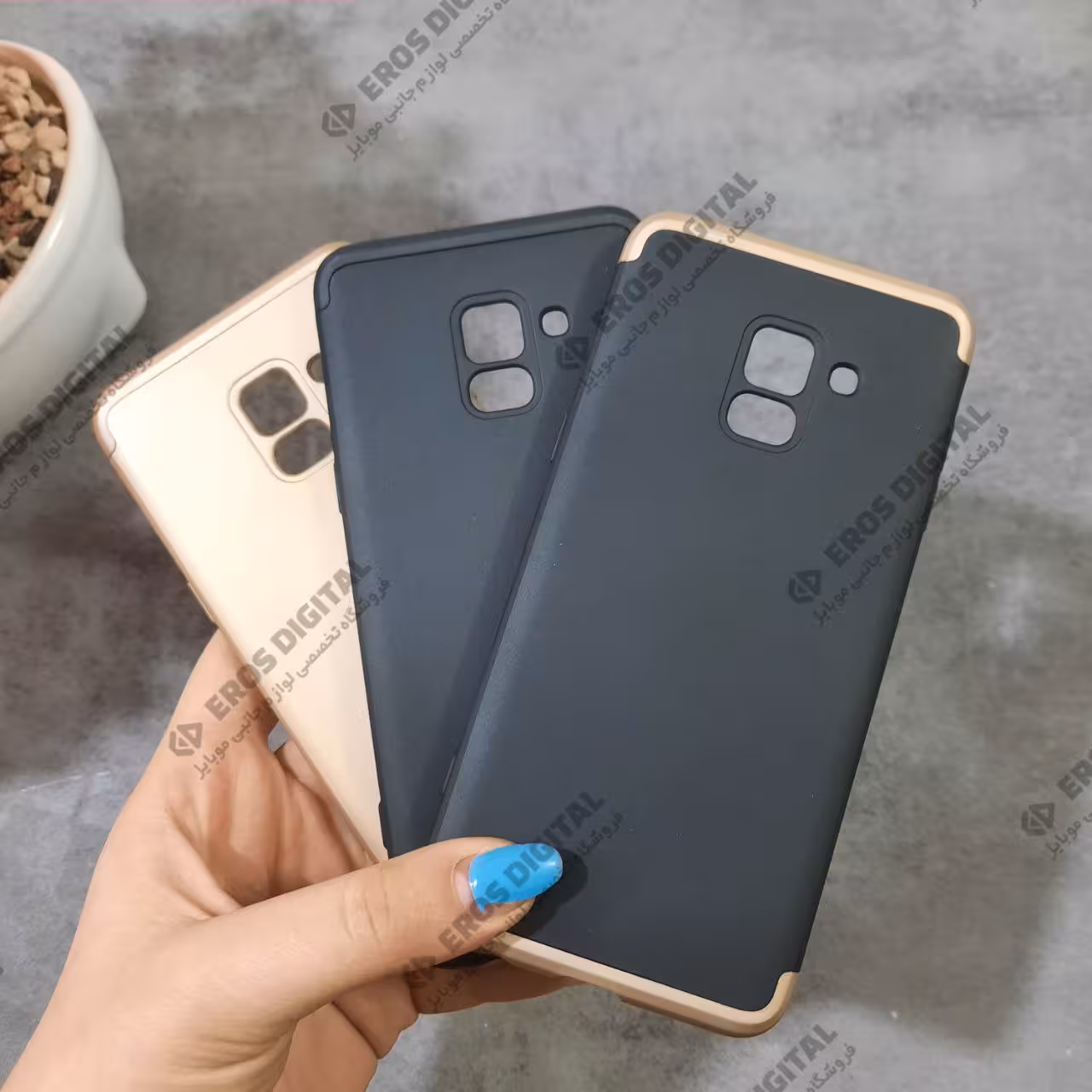 قاب گوشی محافظ 360 درجه (Samsung Galaxy A8 (2018 مدل GKK ORG