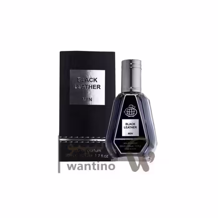عطر ادکلن مردانه فراگرنس ورد بلک لدر (Fragrance World Black Leather) 50 میل