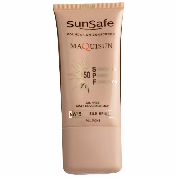 کرم پودری ضد آفتاب سان سیف SPF 50 (بژ ابریشمی NW 15)