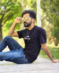 تیشرت مردانه پسرانه طرح ماه رنگ مشکی