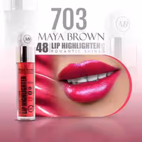 رژ لب مایع شاین مایا براون کد 703 MAYA BROWN