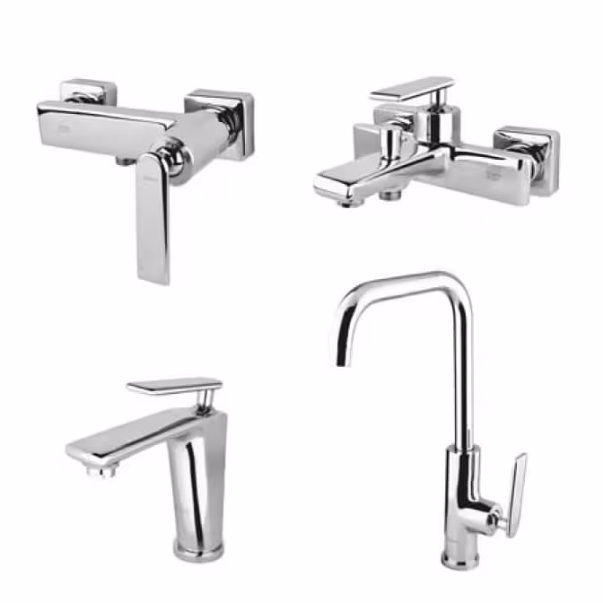 ست شیرالات کسری مدل آمازون کروم