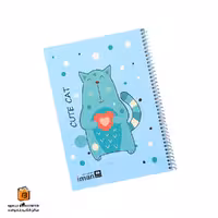 دفتر خط دار 60 – 100 برگ طرح گربه ایمان (iman)