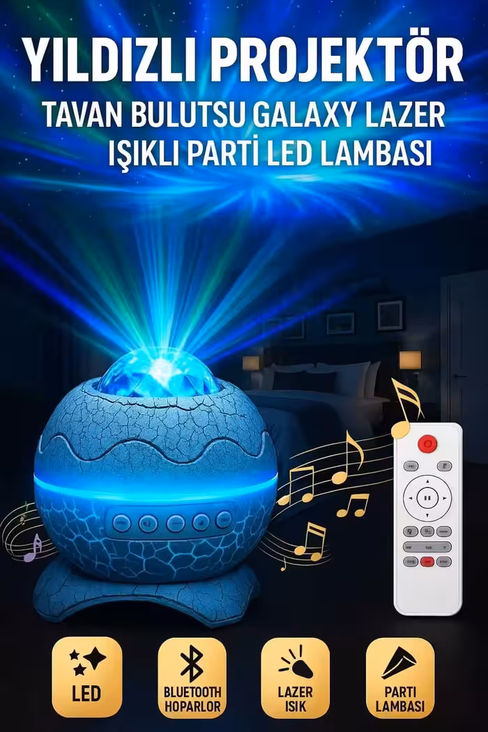 چراغ خواب اسپیکر دار ستاره کهکشانی - 9283