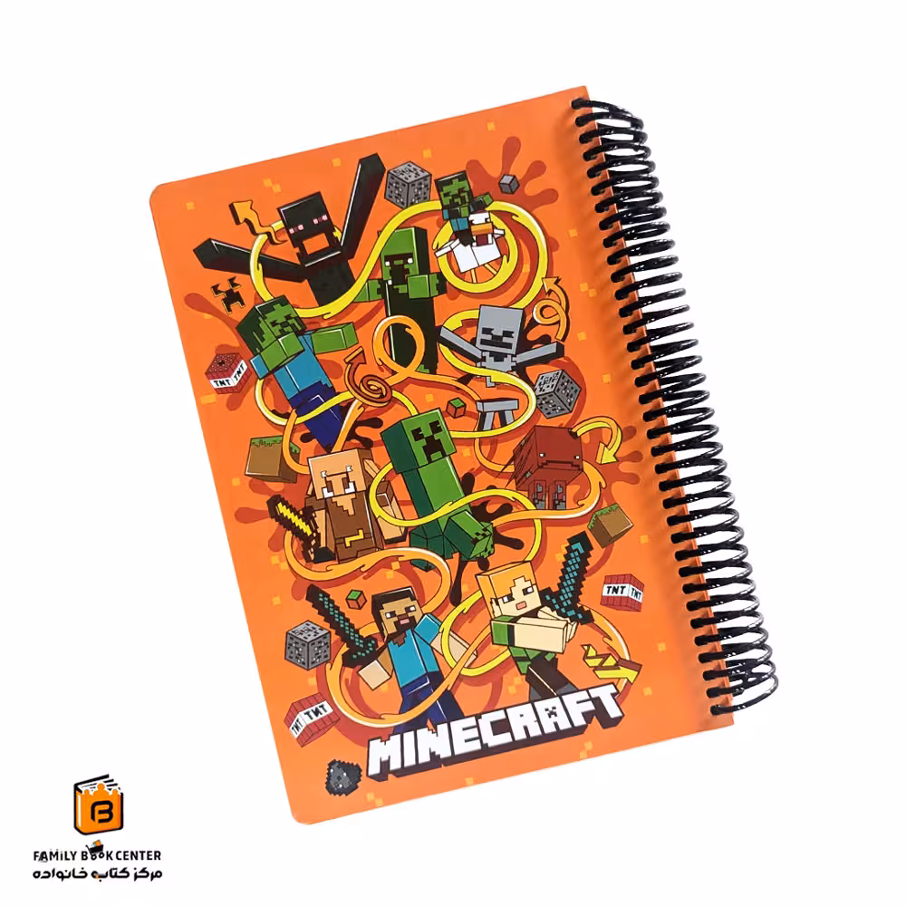 دفتر خط دار 100 برگ طرح ماینکرفت لانگو (Lango)