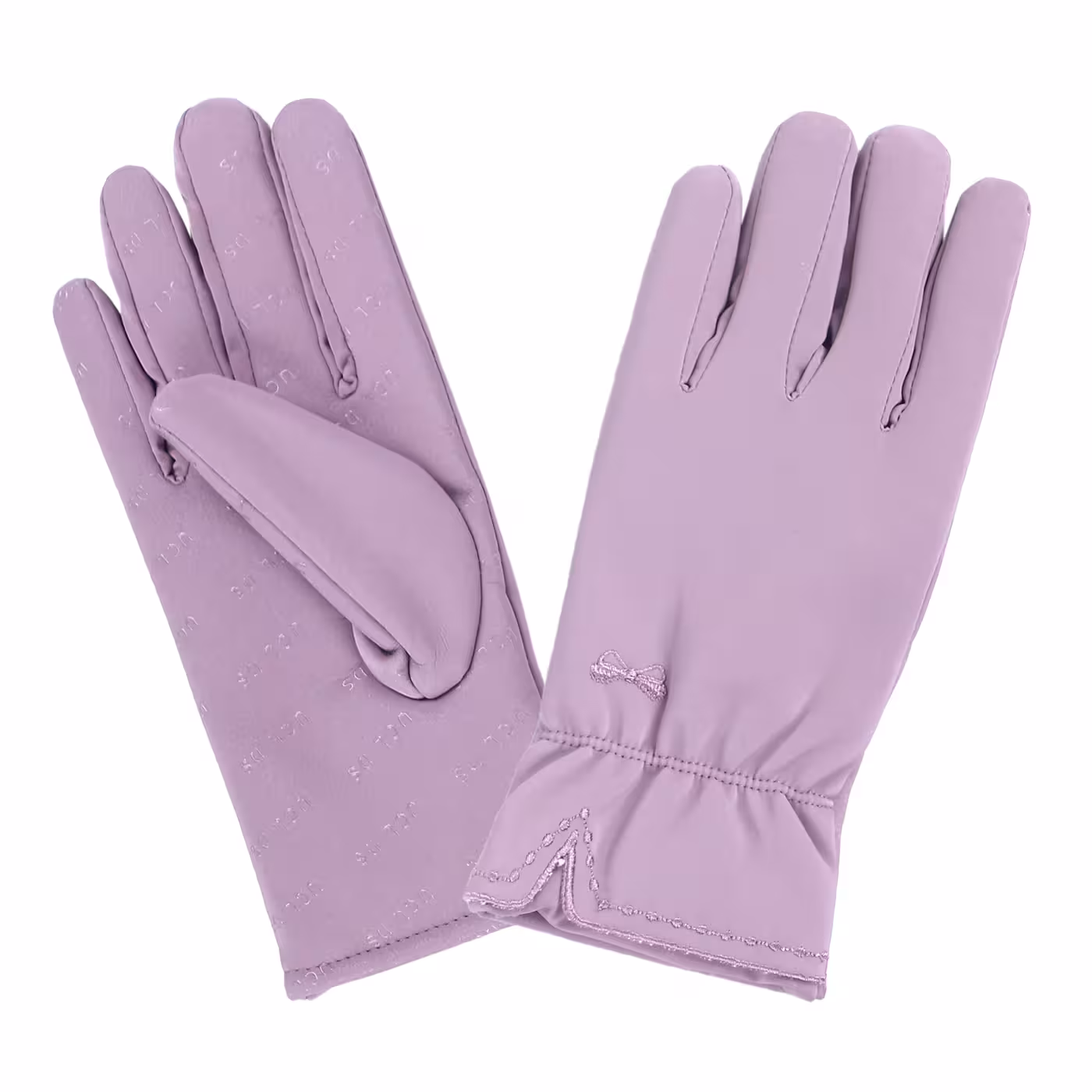 دستکش زمستانه داخل خز گلدوزی پاپیون