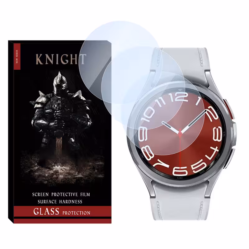 محافظ صفحه نمایش شیشه‌ای نایت مدل SH-KT مناسب برای ساعت هوشمند سامسونگ Galaxy watch 6 Classic 47mm بسته سه عددی
