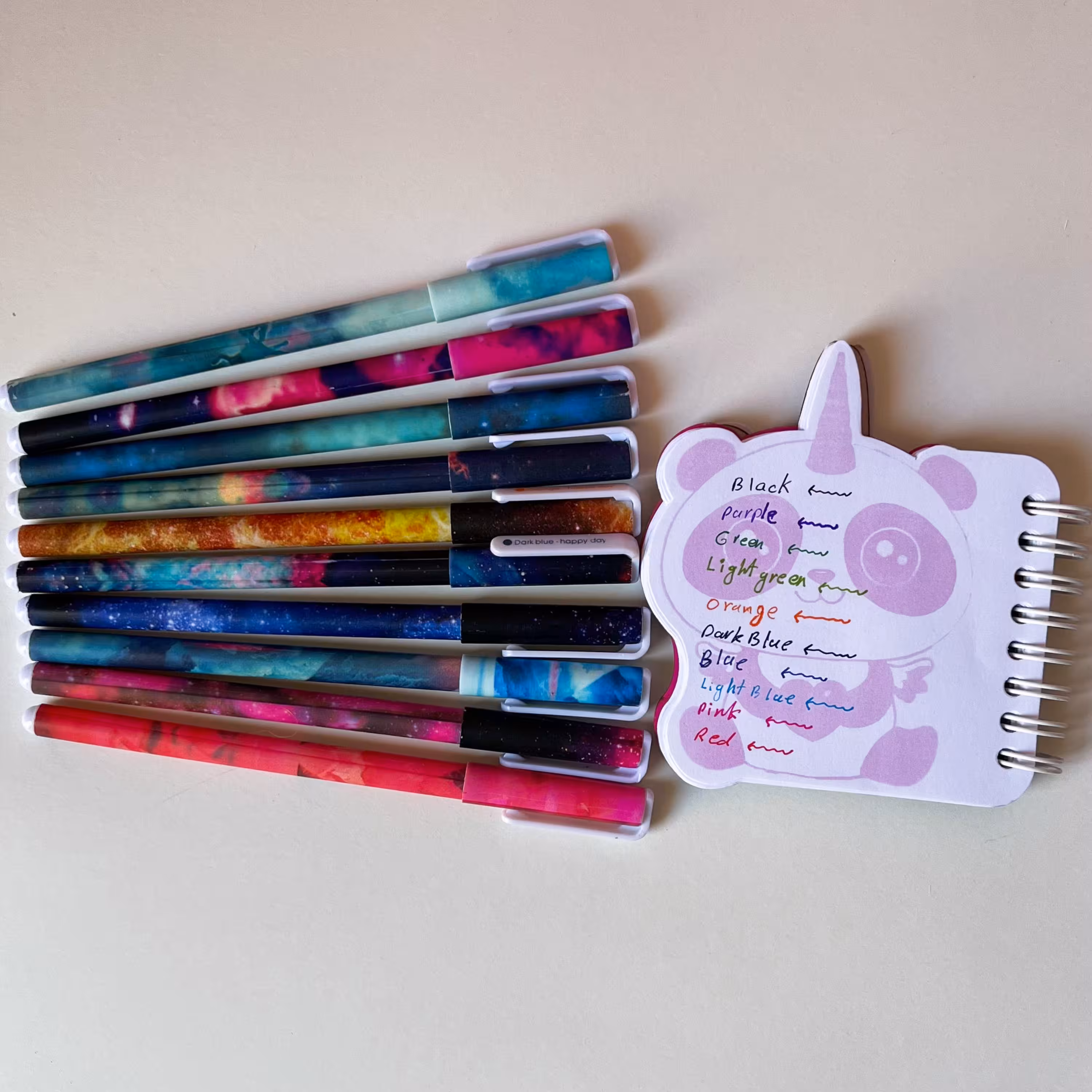 روان نویس فانتزی هپی دی در 10رنگ مدل کهکشانی