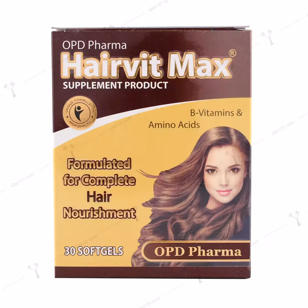 کپسول ژلاتینی نرم هیرویت مکس او پی دی فارما 30 عددی