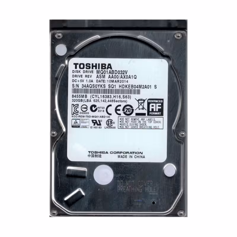 هارد دیسک لپ تاپ توشیبا مدل MQ01ABD032V ظرفیت 320 گیگابایت