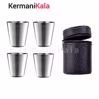 شات استیل 4عددی کیف دار