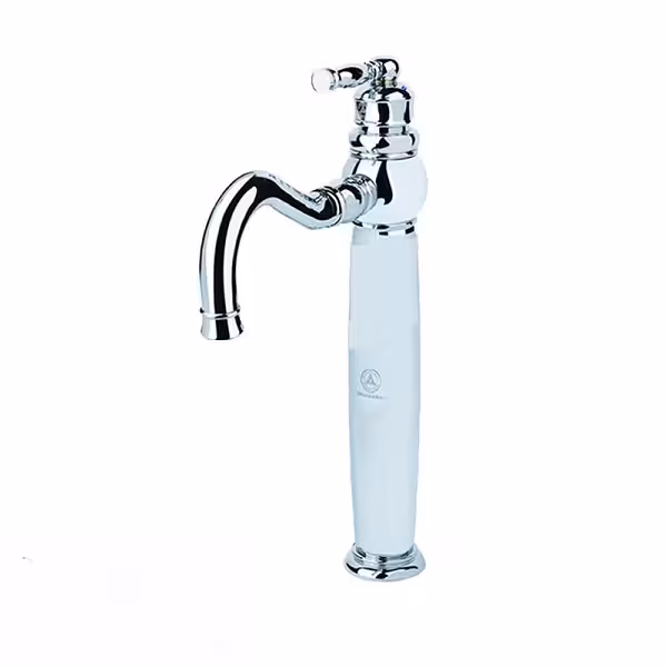 شیر روشویی پایه بلند آنتیک کروم قهرمان