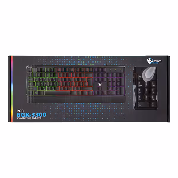 کیبورد گیمینگ با سیم بیاند مدل BGK-3300