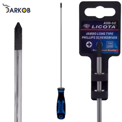 پیچ گوشتی بلند چهارسو لیکوتا مدل ASD-523001-HT