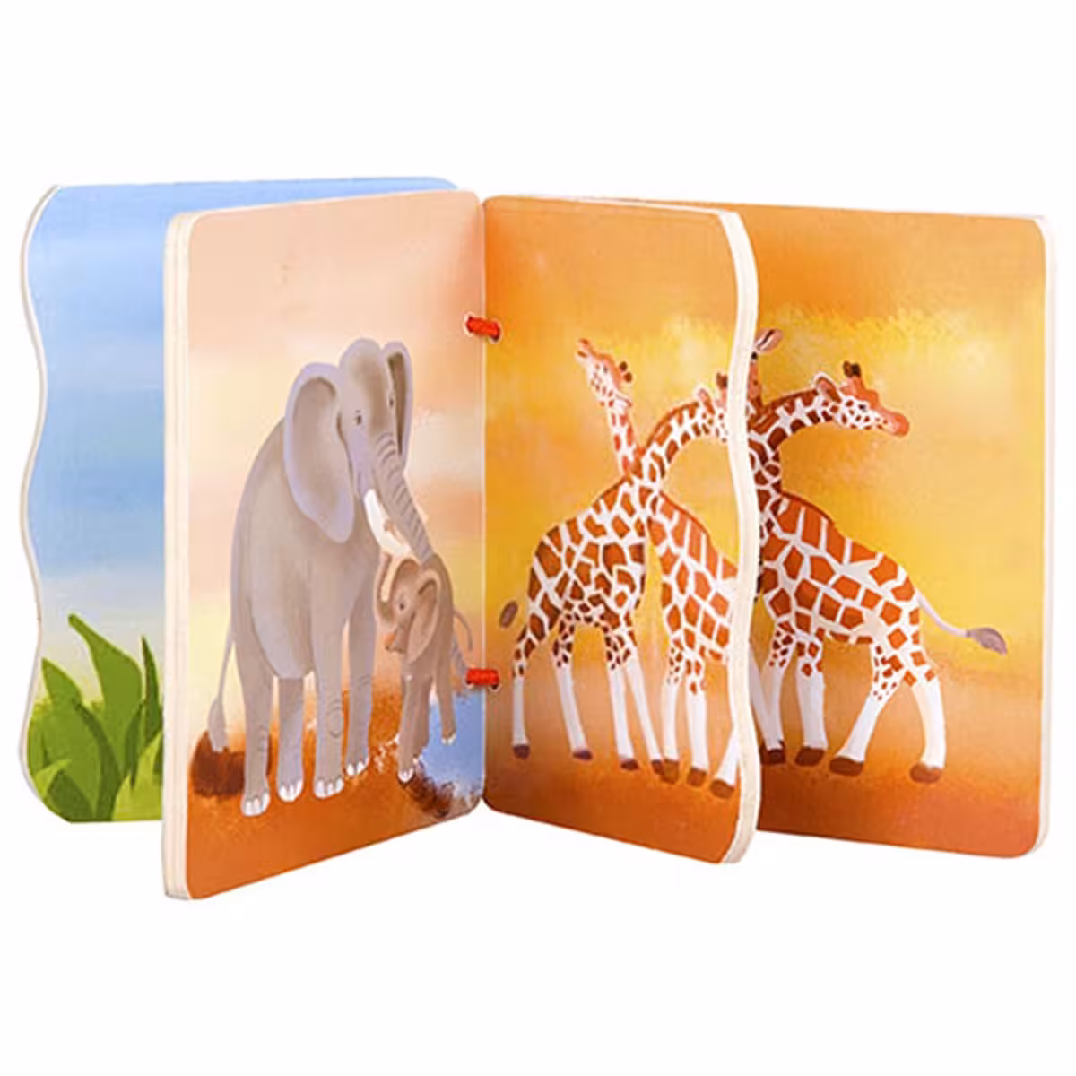 کتاب چوبی کودک خانواده حیوانات classic World مدل 3574