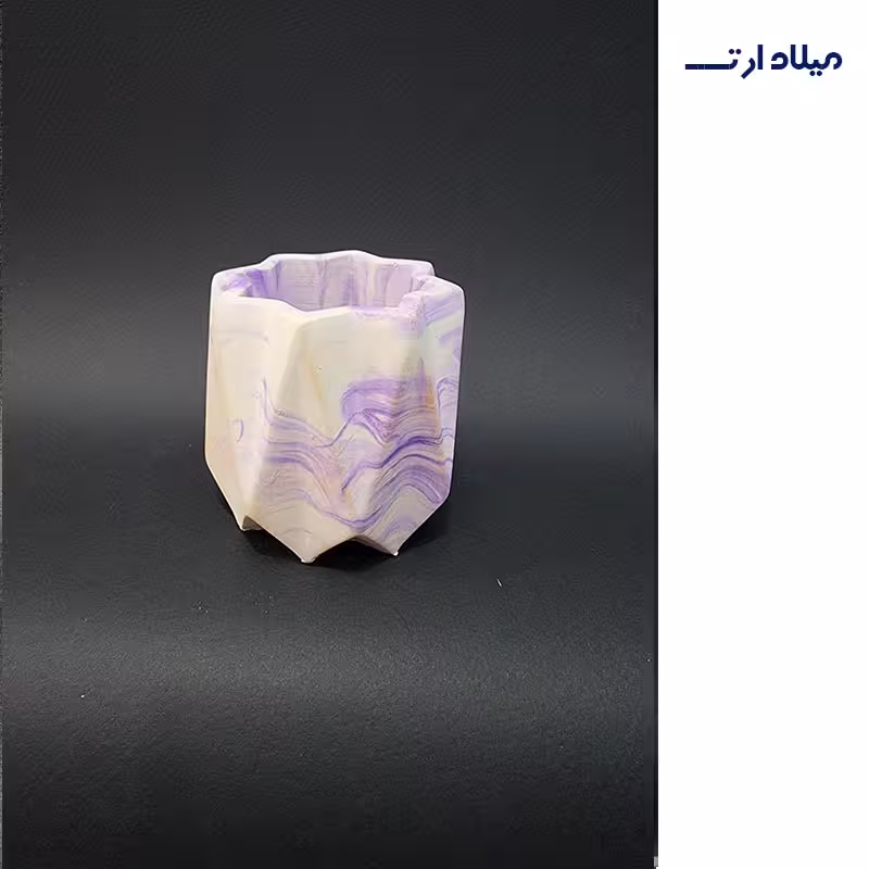 لیوان بتنی ستاره (رنگ رندم)