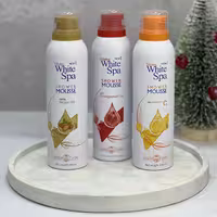 شاور موس و فوم اصلاح، مخصوص داخل حمام، برند وایت اسپا (White Spa)، مناسب برای پوست