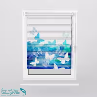 پرده زبرا اتاق کودک طرح پروانه کد A2756