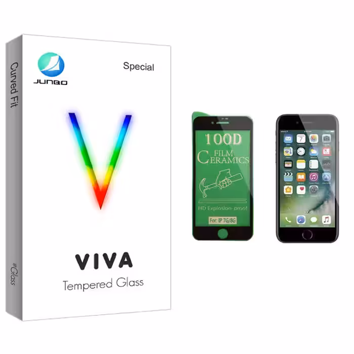 محافظ صفحه نمایش سرامیکی جانبو مدل Viva Glass مناسب برای گوشی موبایل اپل iPhone 7