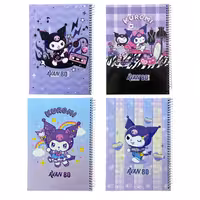 دفتر مشق 80 برگ آوان مدل حاشیه دار طرح کرومی مجموعه 4 عددی | چاوه