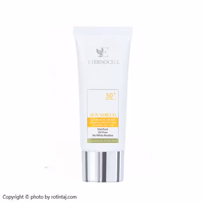 ضد آفتاب بی رنگ SPF50 اترنوسل مناسب پوست چرب 40 میلی