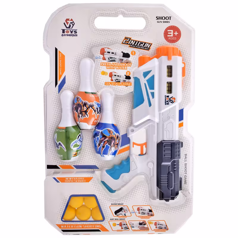 تفنگ دو کاره توپ پرتاب کن و آبپاش همراه بولینگ 648/30