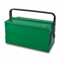 جعبه ابزار 3 طبقه سبز (بدون ابزار) مدل TBAC0502 تاپ تول Toptul