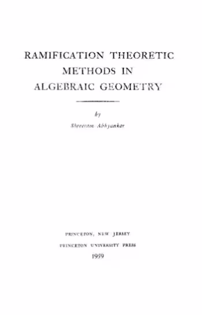 خرید و دانلود نسخه کامل کتاب Ramification Theoretic Methods in Algebraic Geometry