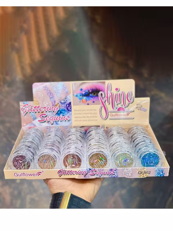 سایه گلیتر کاسه ای رنگی