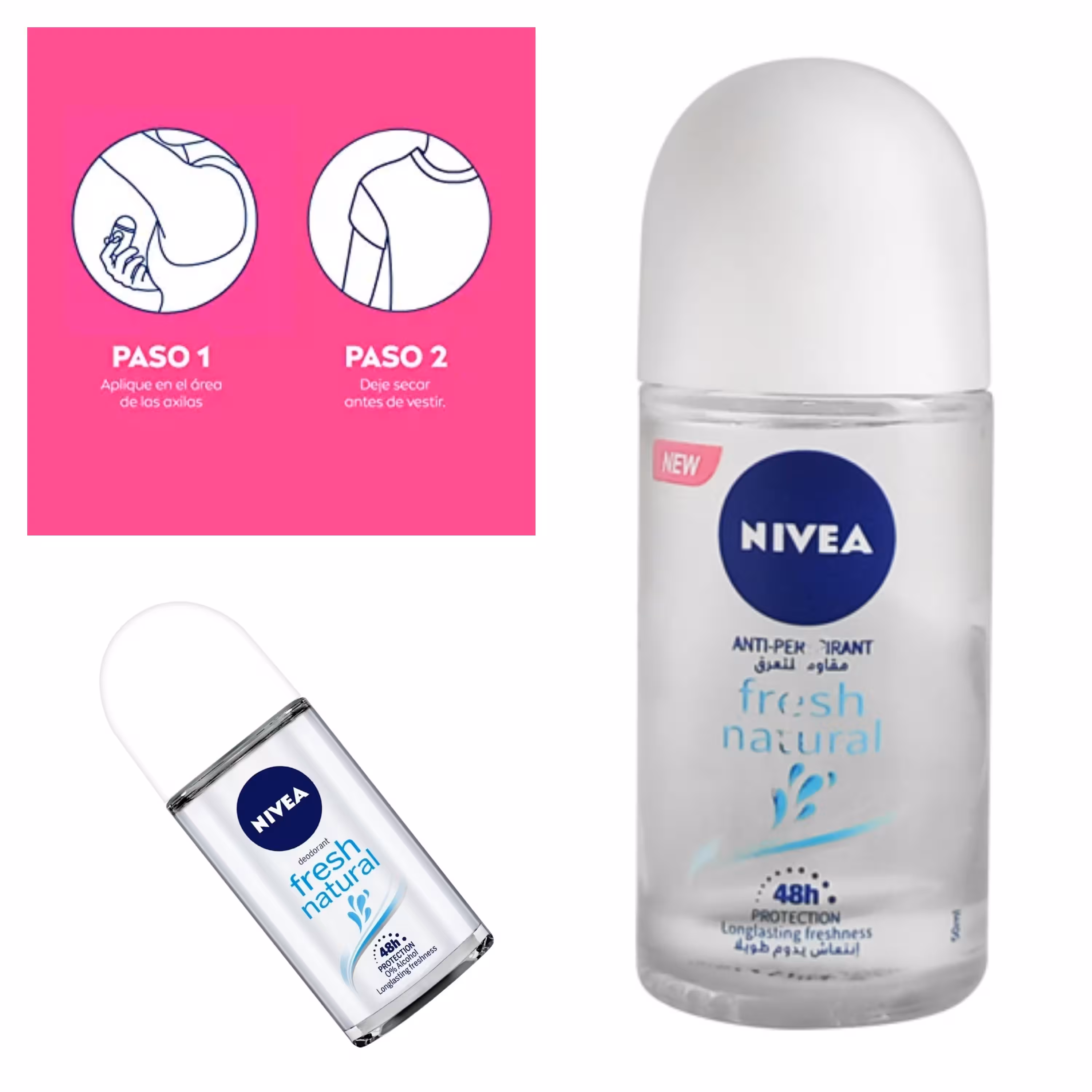 مام نیوآ زنانه اصل nivea مدل fresh natural (آلمان) 50 میل