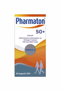 کپسول مولتی ویتامین 50 Plus فارماتون - بسته 30 عددی