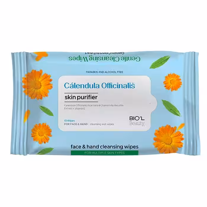 دستمال مرطوب بیول Calendula مناسب انواع پوست بسته 10 عددی