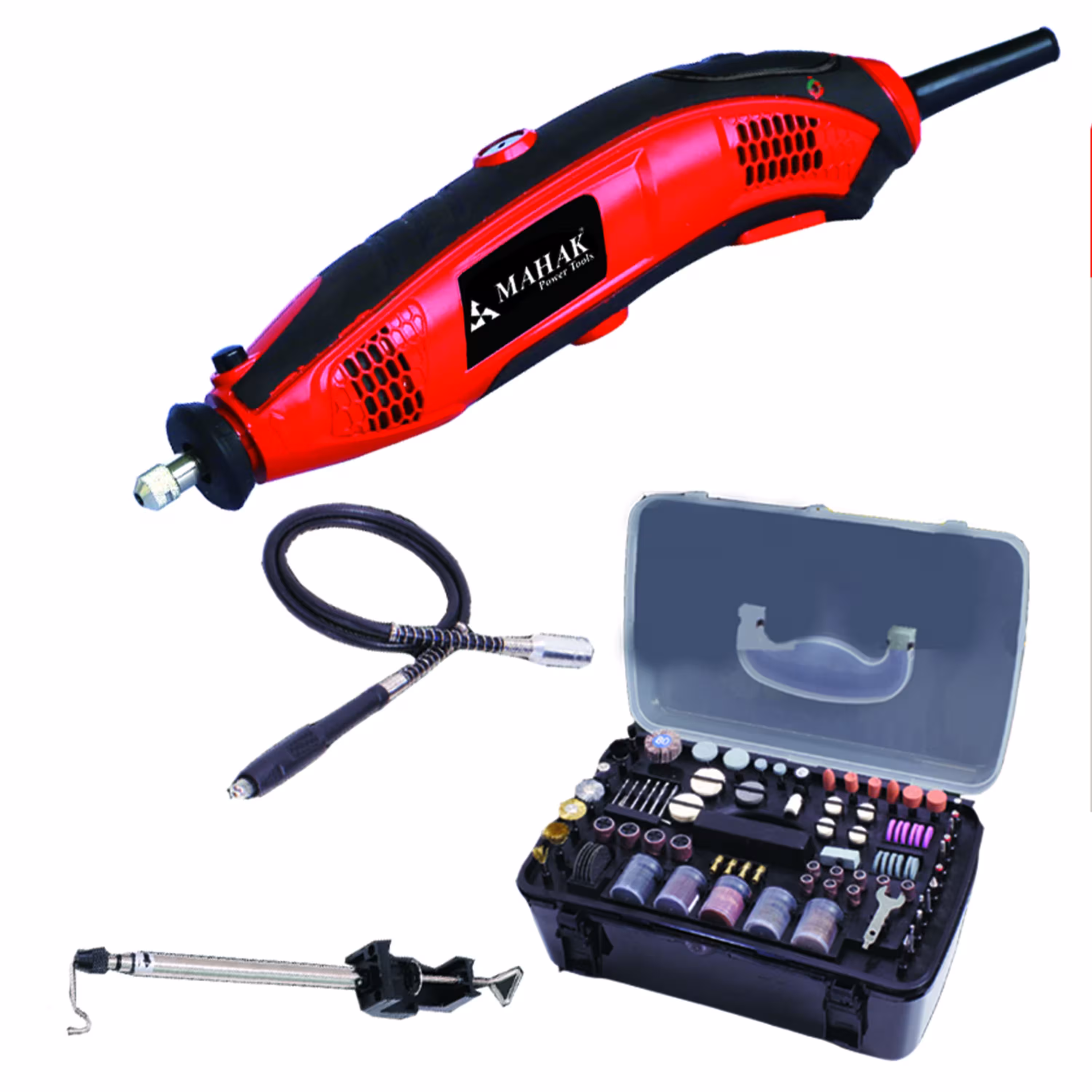 فرز انگشتی 170 وات کیت شفت خرطومی و استند (دور متغیر )