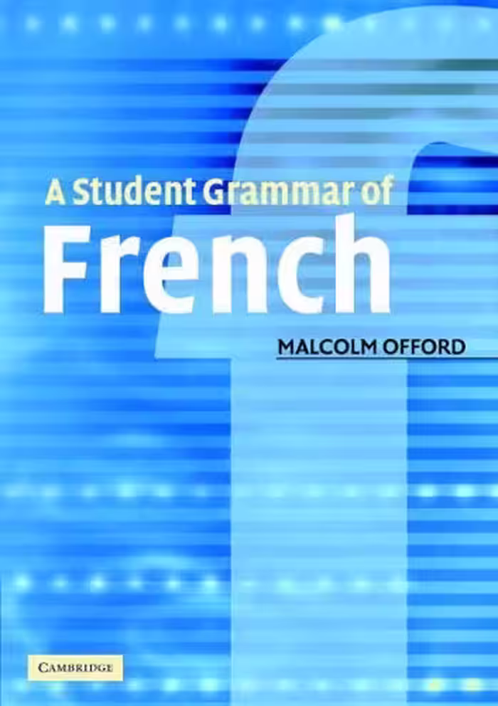کتاب گرامر فرانسه A Student Grammar of French