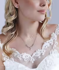 💍نیم ست جواهری پرطرفدار ،زیبا و خاص با طراحی ژورنالی جواهرات ؛ نقره عیار 925 (N_4152)