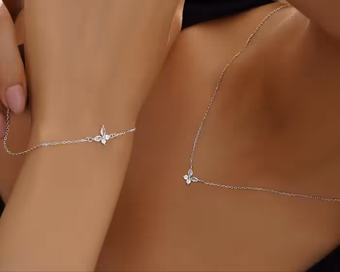 نیمست وارداتی نقره جواهری کد 00134