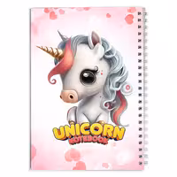 دفتر مشق اسب تک شاخ کارتونی