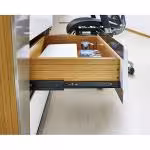 ریل کشو ساچمه ای سه تکه تلسکوپی ساده فانتونی مدل B342 سایز 350 میلی متر مشکی