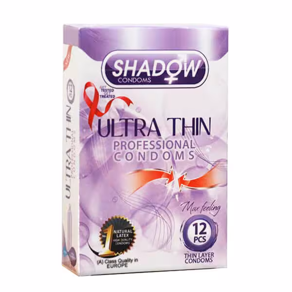 کاندوم شادو مدل ultra thin بسته 12 عددی