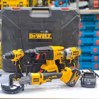 پک 4 پارچه دیوالت دیفولت (دریل ، بکس ، هلتی و مینی فرز) 88 ولت