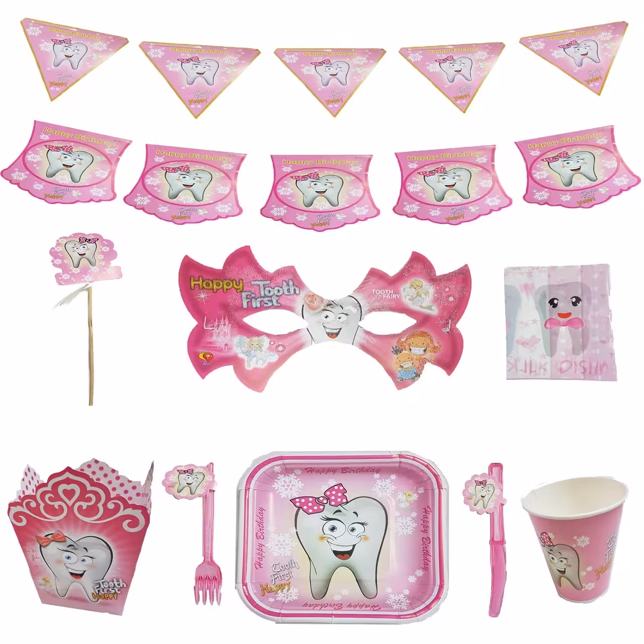 تم جشن تولد مدل دندونی