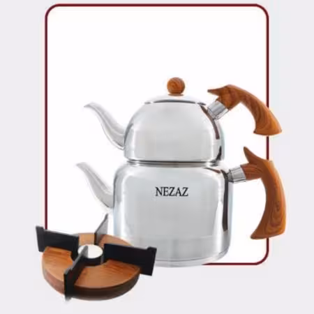 کتری و قوری 2/5 لیتر برند نزاز NEZAZ مدل 2305