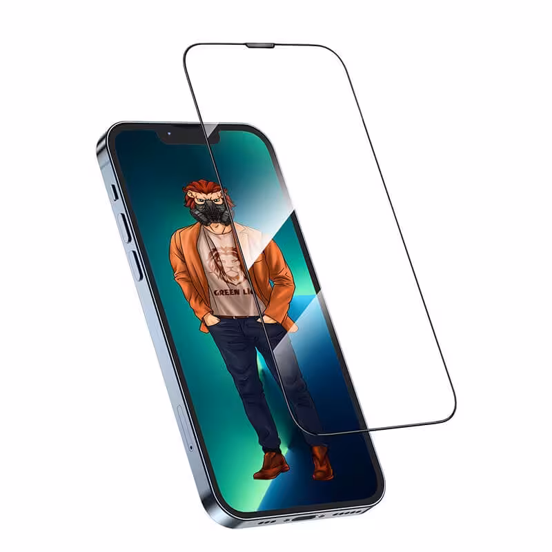 محافظ صفحه نمایش پرایوسی گرین مدل 3D Desert Round Edge مناسب گوشی آیفون iPhone13ProMax