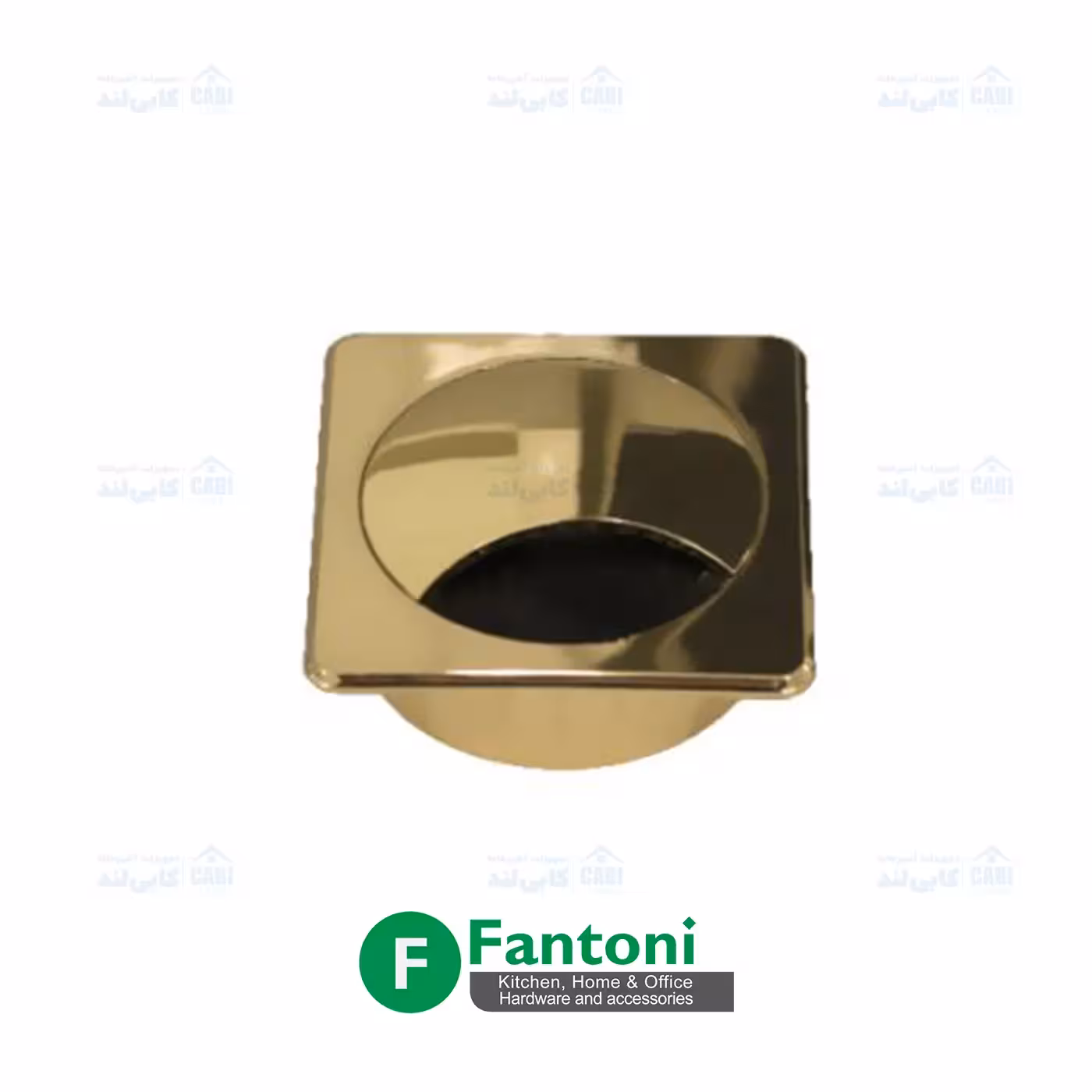قاب داکت مربع رومیزی رنگ گلد آنودایز فانتونی T380
