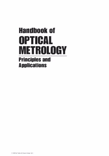 خرید و دانلود نسخه کامل کتاب Handbook of optical metrology: principles and applications