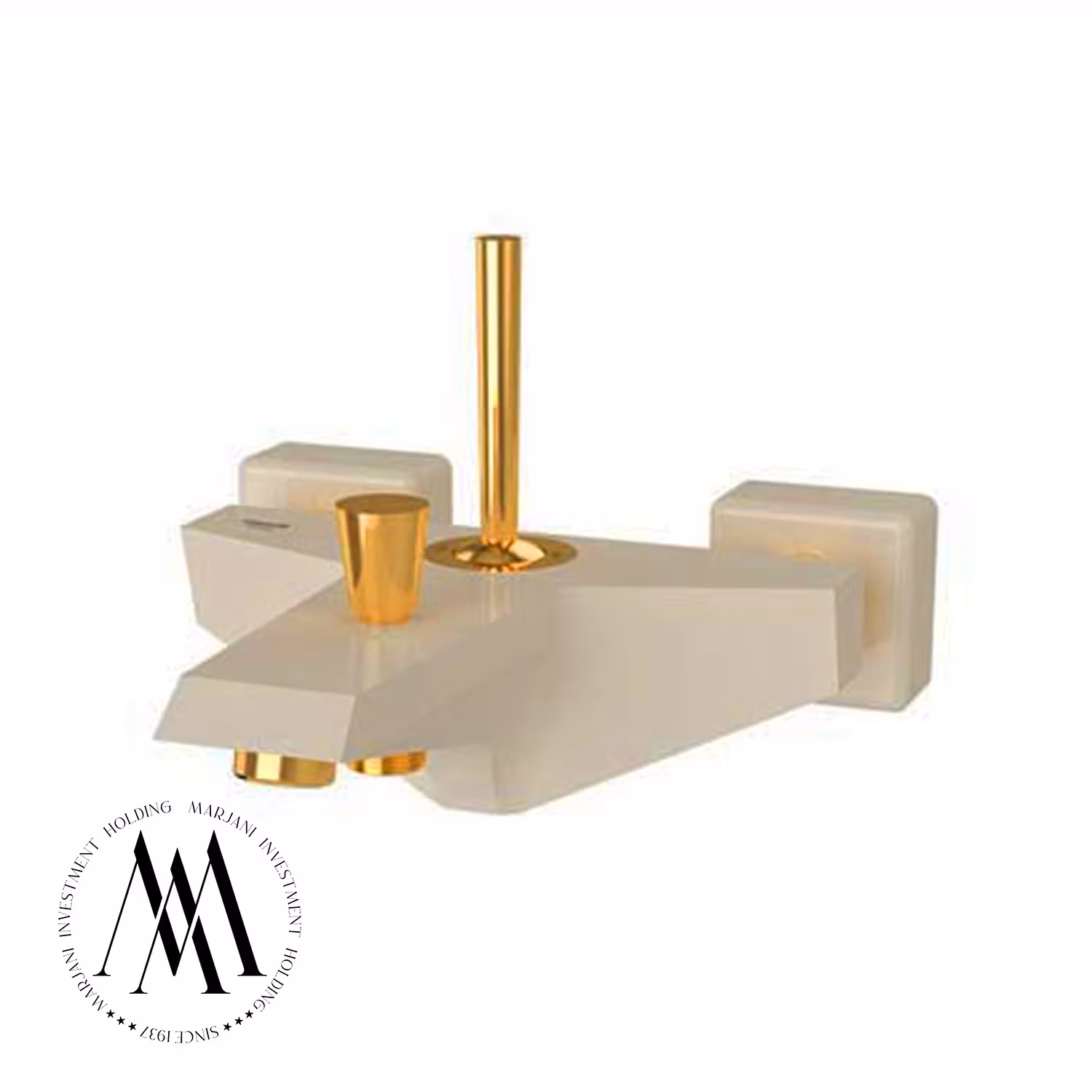 شیر حمام شودر مدل تیفانی (شیری طلا)