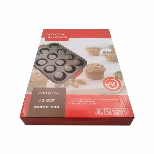 قالب مافین 12 تایی دسته سیلیکونی