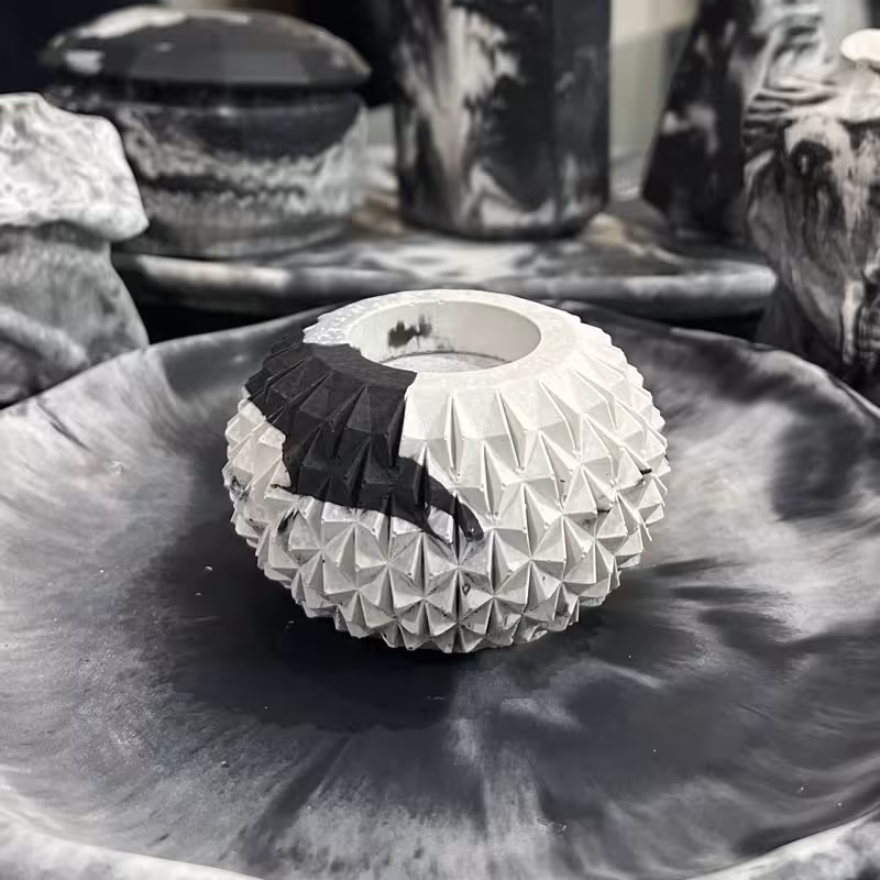 جا عودی پودر سنگ سفید مشکی