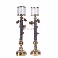 شمعدان AR6001 - طلایی مشکی