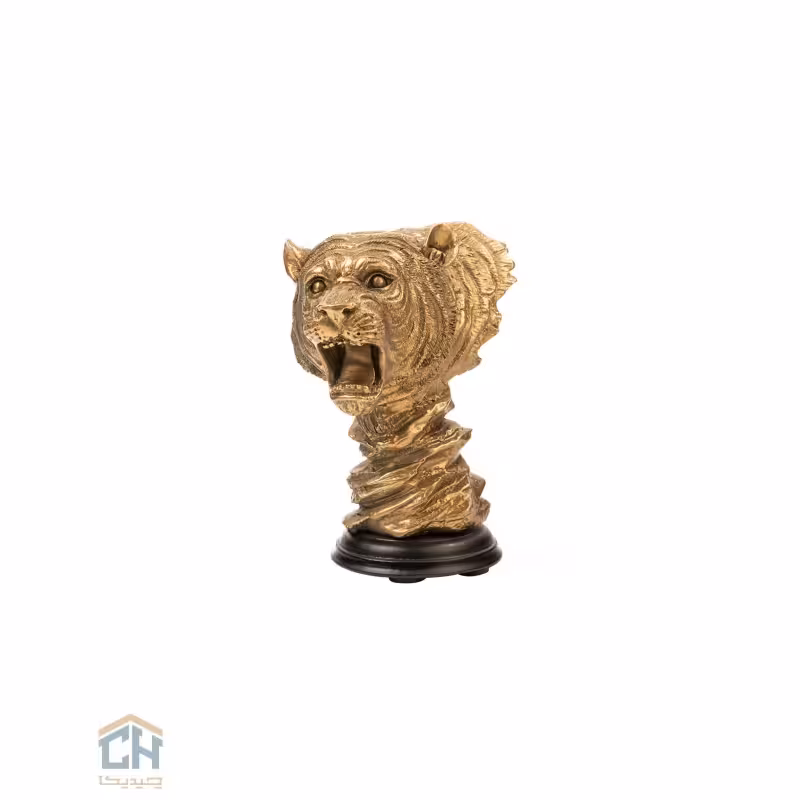 مجسمه ببر گلدکیش طرح برنز مدل 4791